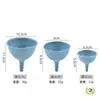 Embudo de Silicona Amazon Grande y Pequeño Embudo Portátil para Aceite Malla Filtrante de Diámetro Grande Embudo de Silicona para Vino para Uso en la Cocina