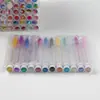 Qiansong tubo de comercio cepillo de pestañas producto nuevo de comercio exterior con cepillo de pestañas de diamante Varilla de Cristal cepillo de maquillaje portátil