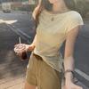 Toma Real de Top de Punto Texturizado sin Mangas de Lyocell Tencel para Mujer, Nuevo Estilo Coreano de Verano, Top de Nicho de Fábrica