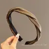 Diadema Trenzada de Nuevo Estilo para Mujer con Pedrería, Borde Estrecho, Pinza para el Cabello Simple de Alto Agarre, Diadema para Lavarse la Cara, Accesorio Versátil para el Cabello