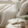 Lámpara de Mesa de Patas Altas, Decoración de Mesa de Comedor, Lámpara de Mesa Pequeña Recargable, Decoración de Dormitorio y Estudio, Lámpara de Mesa de Hierro Forjado, Luz de Noche de Gama Alta para Mesita de Noche