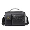 Bolso bandolera para hombre transfronterizo, bolso de hombro para negocios y para ir al trabajo, bolso de hombro para hombre de alta gama, bolso de cuero PU para hombre
