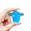 Enfeites de Areia Movediça Preenchidos com Óleo Cachorro Canela Luminoso Desenho Animado Sanrio Chaveiro Pingente Bolsa Joia Pingente Atacado