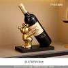 Adornos para botellero de vino tinto con diseño de oso de violencia de lujo, ligeros, para sala de estar, manualidades, decoración de vitrinas, botellero sencillo, decoración moderna para el hogar.