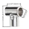 Conector T recto abierto marino 22/25 yate separable tee de 90 grados barco toldo abierto tee recto en forma de T