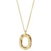 Collar de Donut Ovalado Moderno y Único, Cadena Clavicular Simple Vintage, Accesorio de Moda Callejera Estilo Vintage Coreano Dongdaemun