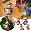 Boneco de Neve Fofo Desenho Animado Árvore de Natal Pingente Plano 2D Decoração de Natal Transfronteiriça Pingente de Carro Novo Produto Ornamento