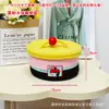 Cesta de Almacenamiento para Pastel de Muñeca Divertida Juguetes para Niños Cesta Tejida de Cuerda de Algodón de Dibujos Animados Caja Organizadora de Bocadillos para Escritorio de Sala de Estar