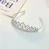 Estilo coreano hairpin cocar acessórios para o cabelo feliz aniversário headband deusa strass coroa atmosfera sentimento headband decoração do partido
