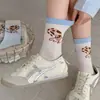 Calcetines Finos de Algodón Nuevos de Primavera con Diseño de Gato de Dibujos Animados, Calcetines de Malla de Caña Media para Mujer, Calcetines Finos de Primavera y Verano, Lindos al por Mayor desde Zhuji