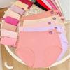 Fazi Love Underwear Cintura Alta Feminina plus size Versão Grande Simples Simples Confortável Respirável Anti-luz Cuecas
