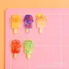 Juguete de comida simulada, paleta de fruta de verano, accesorios de resina, decoraciones DIY, pegamento de crema hecho a mano, piezas para accesorios de teléfono, accesorios para el cabello