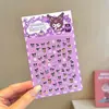 Lindas Pegatinas para Uñas Sanrio para Niños, Pegatinas de Uñas Desgastables, Parches para Uñas de Kuromi, Juguetes de Dibujos Animados para Niños