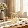 Portavelas de vidrio hechos a mano, soportes creativos para velas perfumadas, piezas de decoración para el hogar, disponibles en varios colores, adecuados para regalar, uso en la oficina o para usar en casas de huéspedes