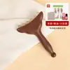 Raspador de Cola de Pez en Forma de Cuerno de Sándalo Dorado, Raspador Facial Multifuncional, Herramienta de Masaje de Meridianos, Peine de Masaje de Cuerno