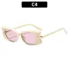 Nuevas Elegantes Gafas de Sol Estilo Ojo de Gato Retro Versátiles Estilo Callejero Moda Europea y Americana Vacaciones Protección Solar Modernas Gafas de Sol Transfronterizas