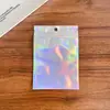 Sacos Selantes Autoadesivos Holográficos a Laser, Sacos de Embalagem Holográficos, Sacos Coloridos Selantes, Bolsas para Joias, Sacos Selados Espessos