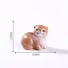 Figuritas de nutrias de dibujos animados en miniatura para terrarios, jardinería y decoración DIY; accesorios de bolsa sorpresa; piezas decorativas pequeñas