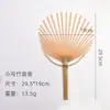 Kit de Materiais para Fazer Ventilador de Juncos Tecido à Mão, Ventilador de Brocado Zhuang, Ventilador de Atividade Pai-Filho Infantil Étnico Miao, Ventilador com Característica Étnica