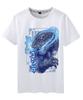 Camiseta con estampado de monstruo japonés diseño de verano creativa para hombre y mujer de manga corta ropa top verano Cuello redondo