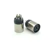 MINI DIN 5PIN fêmea concha de cobre mouse teclado periférico de computador MINI DIN 5PIN