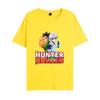 2023 nuevo cazador de tiempo completo secundario de dibujos animados de impresión digital para hombres y mujeres, blusa informal suelta de manga corta de verano