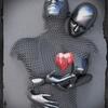 Figura de Metal Criativa Escultura Abraçando Moldura Pendurar Poster Pintura Decoração de Parede de Fundo de Sofá Moderno Núcleo de Pintura em Tela