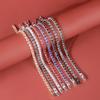 Pulsera de diamantes de imitación de moda europea y americana transfronteriza para mujer, suministro de accesorios, suministro de fábrica de joyería, joyería de personalidad simple exquisita fina