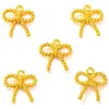 Accesorios para joyería DIY al por mayor corbata de moño multicolor colgante de aleación pulsera vintage colgante de collar N176