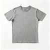 Camiseta Masculina Ami Kaji 320g Pesada Masculina Manga Curta Algodão Branco Puro Gola Redonda Americano Retrô Camiseta Básica Atacado