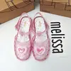 Zapatos Melissa para Mujer 2025 Pastel de Fresa Helado Corazón Sandalias Romanas Zapatos Fragantes Melissa Playa para Mujer