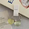 Pinza para el pelo de acetato con forma de corazón transparente y purpurina fina coreana, Lazo para el pelo de corazón con diamantes brillantes lindos, Accesorio para el pelo dulce versátil de verano