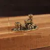 Mesa de Centro con Forma de Casa, Bonsái, Plantas en Maceta, Mini Acuario, Bandeja de Té, Pequeños Regalos de Granja, Adornos Decorativos, Mascotas de Té, Paisajismo para el Jardín