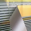 Pegatinas Doradas para Puertas de Vidrio Correderas de Cocina, Tiras Decorativas para Oficina, Pegatinas de Pared, Tiras Anticolisión