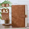 Cuaderno de Oficina Business con Cubierta de Tacto Piel A5 con Cierre, Diario Notebook de Tapa Dura para Estudiantes Study High-End Grabado