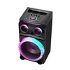 Altavoz Cuadrado Bluetooth LED Portátil de Frecuencia Modulada para Fiestas Grandes y Exteriores