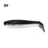 Venta al por mayor T-tail Luya Señuelo Blando doble color PVC gusano blando 4cm5cm lobina de foso negro pez mandarín señuelo artificial Micro