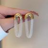Diseño nicho aretes de borla de cadena de alta gama aretes modernos elegantes estilo frío simple que combinan con todo para Mujer Nueva Moda