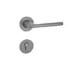 Fechadura de porta cinza fechadura de porta de quarto interna conjunto fechadura de porta americana fechadura de porta silenciosa de sucção magnética maçaneta de fechadura de porta de madeira doméstica