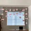 Cortina de Puerta Planeta Rosa, Decoración de Pared sin Taladro, Decoración Colgante para Cortina de Puerta, Arreglo Lindo para Niñas, Alto Atractivo Estético para Niñas