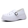 Sapatos de Enfermagem Baisita para Mulheres, Sola Macia, Respiráveis, Não Cansativos, Antiderrapantes, Resistentes ao Desgaste, Sola Grossa, Sapatos Brancos de Sola Macia, Sapatos Individuais Femininos Atacado
