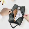 Bolsa Satchel Personalizada Pu Camada Dupla Feminina e Masculina Bolsa de Cosméticos Clutch Multifuncional Bolsa de Viagem Impermeável Bolsa de Armazenamento para Artigos de Higiene Pessoal