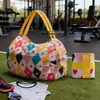 Bolsa Acordeão Bolsa de Compras de Supermercado Bolsa Tote Portátil Enrolável Bolsa Nuvem Bolsa de Armazenamento de Grande Capacidade Bolsa de Compras Dobrável