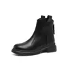 Zhr Clásicos Retro Versátiles Planos Botines Cortos 2025 Otoño e Invierno Nuevos de Terciopelo Cálidos y Cómodos Moda Botines para Mujer