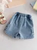 Estilo Nuevo de Verano, Shorts de Mezclilla para Niños, Pantalones Ligeros de Cuatro Cuartos, Pantalones Casuales para Niños, Pantalones Cortos Calientes para Niños Pequeños 2025