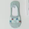 Calcetines de Flor de Cerezo para Mujer Verano Delgados Seda de Vidrio Silicona Antideslizantes No se Caen Boca Baja Invisibles Tipo Barco Calcetines de Moda