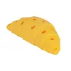 Juguete dispensador de comida para perros, con forma de croissant de silicona, juguete masticable duradero para la limpieza de dientes, alivio del aburrimiento, autoentretenimiento, juguete para perros, comedero lento