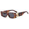 Accesorios de Copo de Nieve Metálicos Gafas de Sol Retro de Moda Gafas de Sol Cuadradas Modernas Europeas y Americanas Gafas de Sol Versátiles Unisex