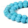 Magnesita Turquesa Natural Cuentas Redondas Cuentas Sueltas Azules DIY Pulsera Colgante Accesorios de Joyería Productos Semiterminados Venta al por Mayor