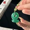 Colgante de paz de calcedonia de ágata tipo hielo natural, colgante estilo antiguo de calcedonia verde, accesorios para manualidades, ventas en vivo y servicios de dropshipping